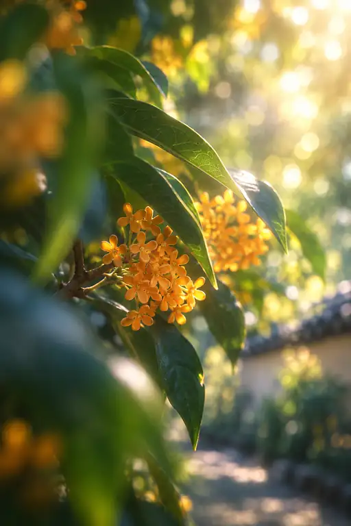 Osmanthus by the Garden Wall