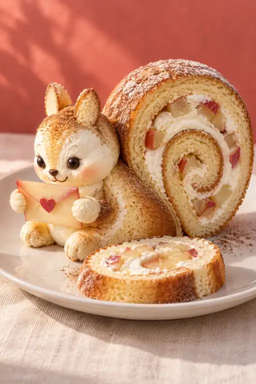 Squirrel’s Apple Letter and Cinnamon Spiral