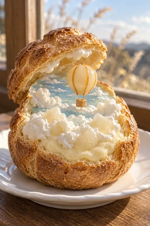 A Balloon in the Cream Clouds