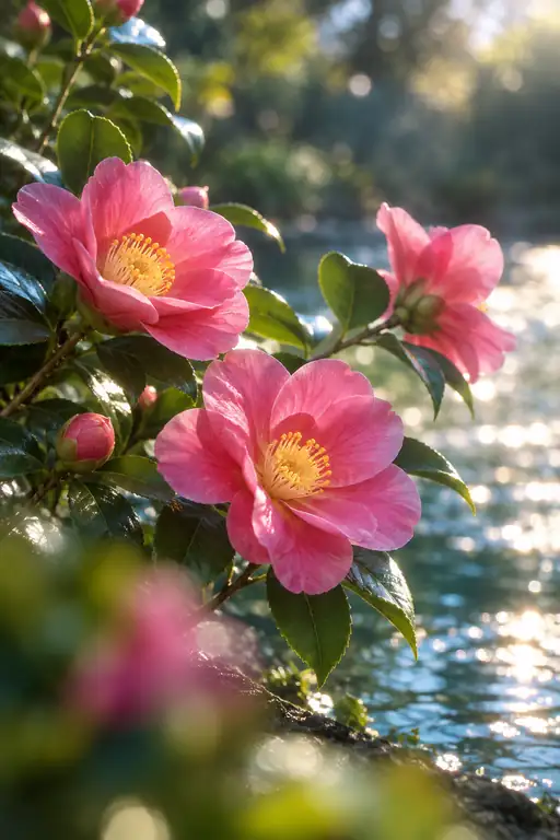 Where Pink Light Meets the Water