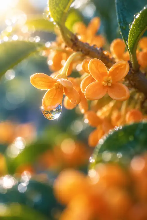 An Autumn Garden Inside a Drop