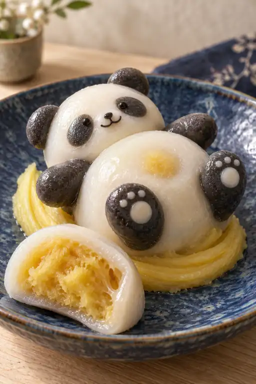 Panda Dreams on a Sweet Potato Nest