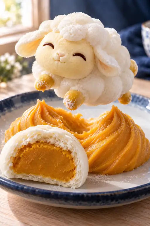 The Lamb Leaps over Pumpkin Gold