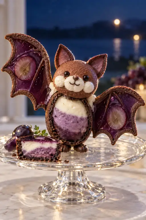 The Moonlit Bat of Grape and Cocoa