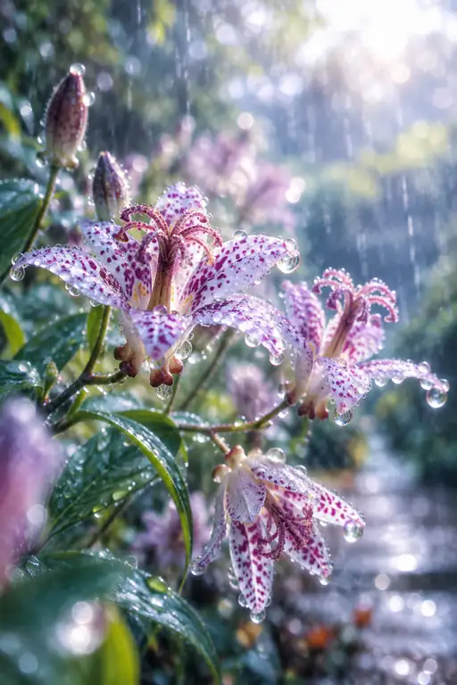 雨が紫で綴るもの