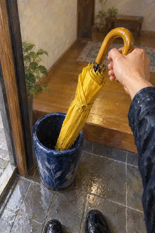 The Yellow Umbrella Comes Home