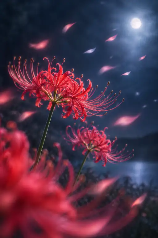 満月へ送る花文
