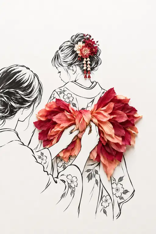 Crimson Wishes Tied with Care