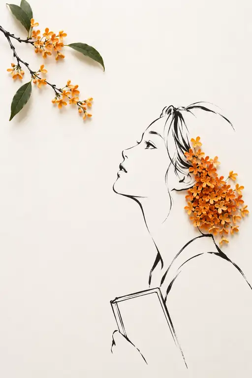An Amber Echo Above the Words