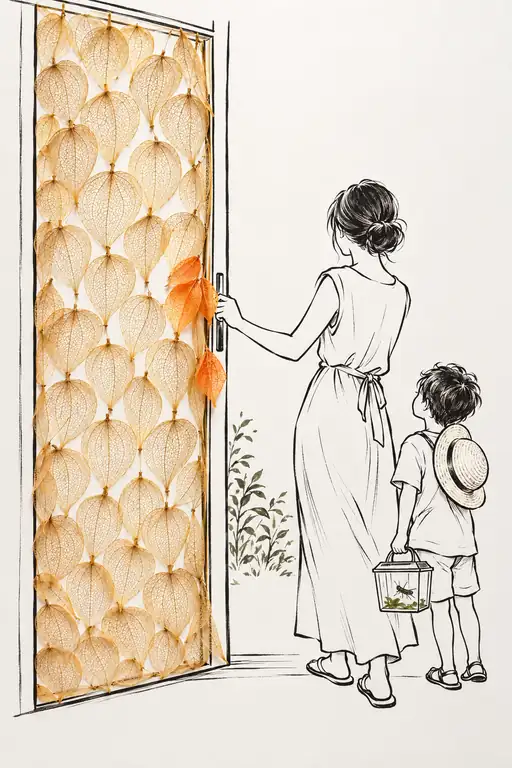 Summer Pauses at the Door