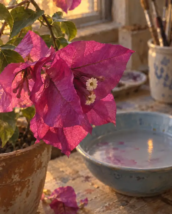 Color Rests beside the Water
