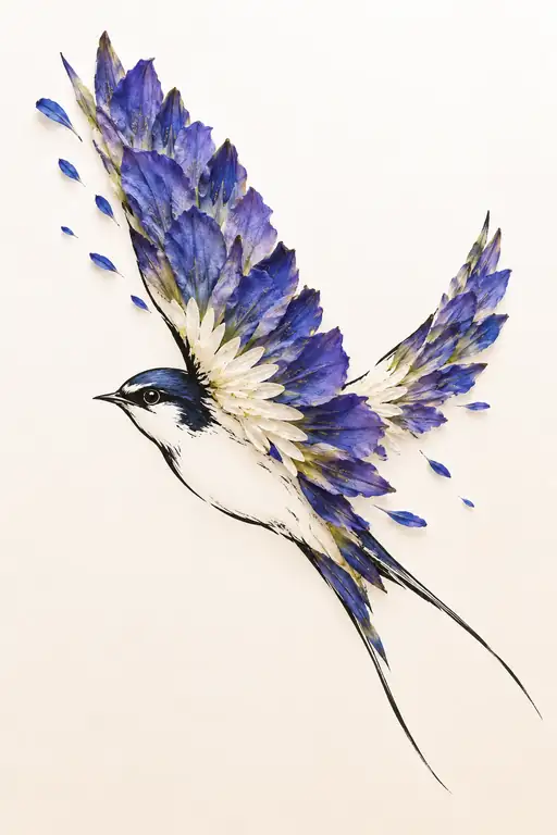 My Wings Remember the Blue