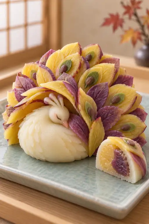 紫金にまどろむ孔雀