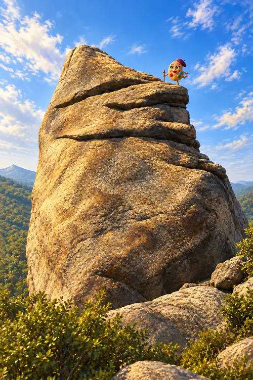 The Little Painter on the Summit