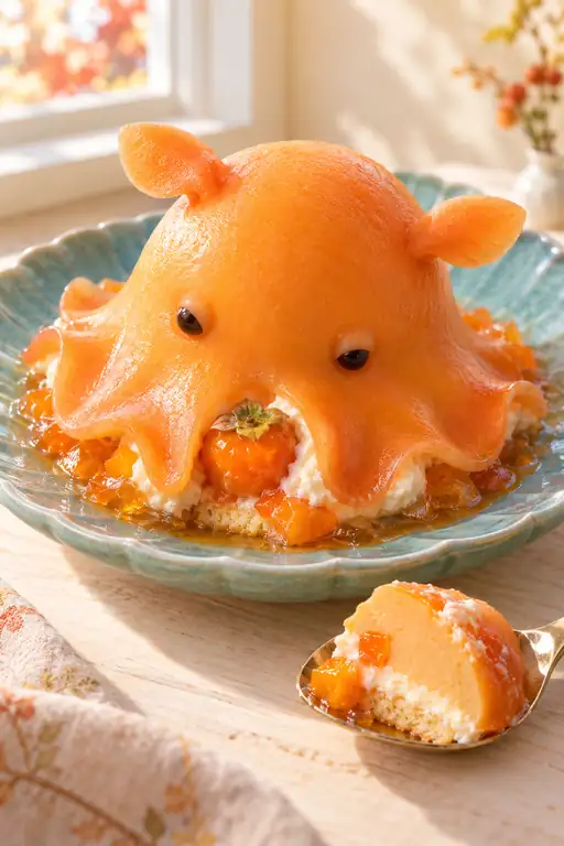 柿色の深海に遊ぶひとひら