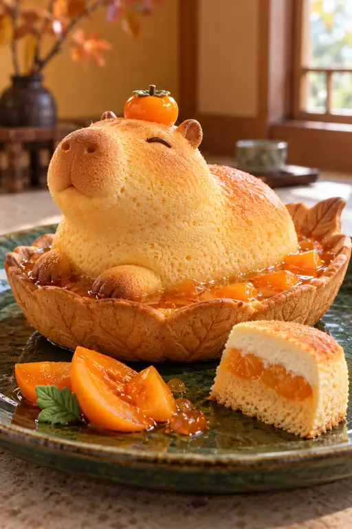 頭上の小柿とあたたかな湯