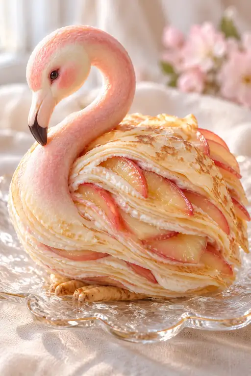 Graceful Plumage of Orchard Petals