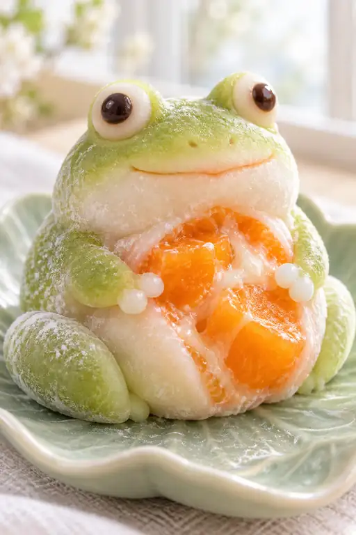 みかんの雫をお腹に宿す雨宿り