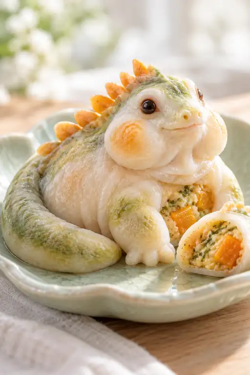 尾に巻きつけた秋の色